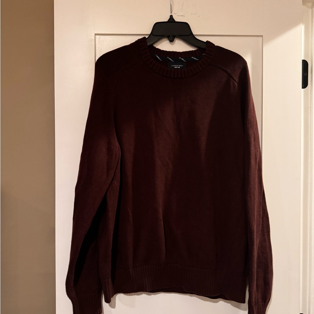 Men's Lands End Maroon Sweater